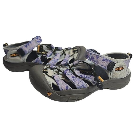 Keen Waterproof Sandles Girls Size 4 Blue Purple Floral Athletic Outerwear Hikin - Picture 8 of 11